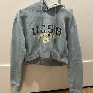 UCSB Gauchos Women's Blue Cropped Hoodie